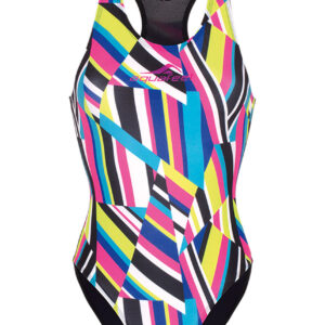 Aquafeel Girl's Stripe Confusion Swimsuit-0
