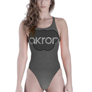 Akron Women's Olly Circle Swimsuit - Black-0