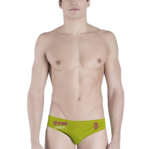 Akron Men's Adi Three Brief - Purple / Green-0