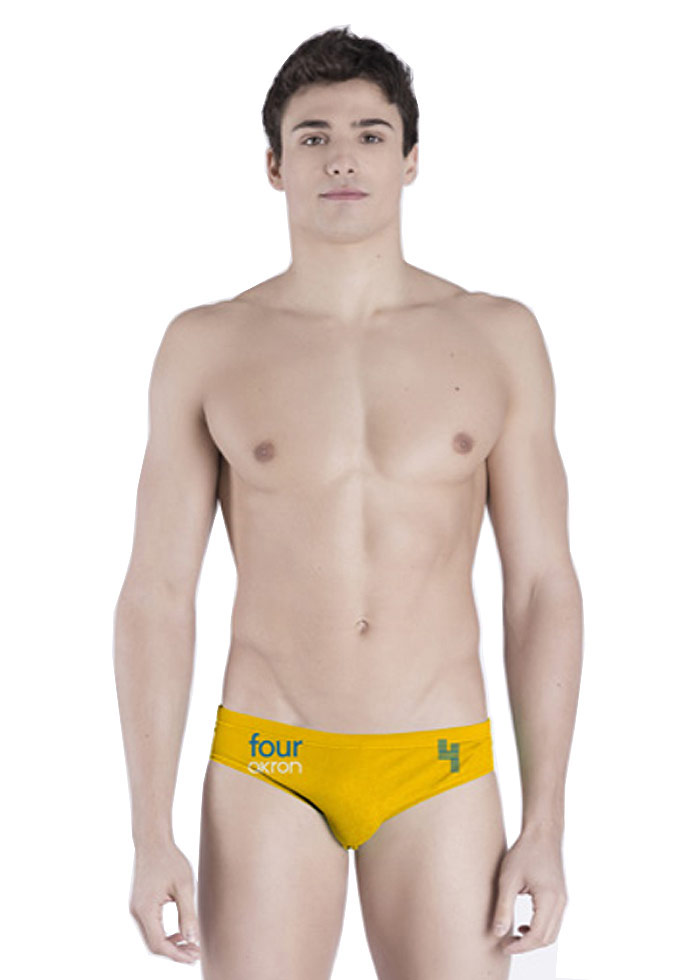 Akron Adi Four Brief - Yellow / Blue-0