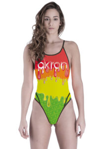 Akron Paint 1 Thin Strap Swimsuit - Multi