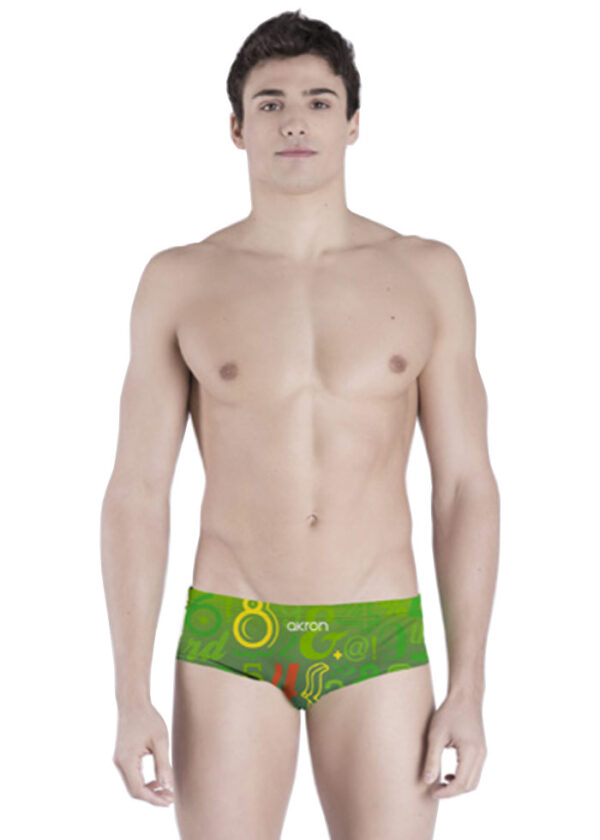 Akron Tony Vintage 14cm Trainer Swim Trunk - Green-0