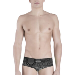 Akron Men's Tko 14cm Trainer Swim Trunk - Black / White-0