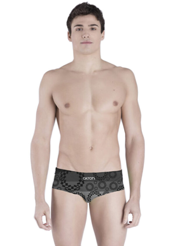 Akron Men's Tko 14cm Trainer Swim Trunk - Black / White-0