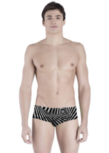 Akron Trap 14cm Trainer Swim Trunk - White / Black