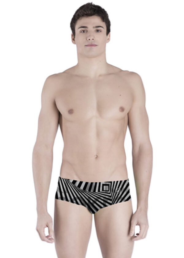 Akron Trap 14cm Trainer Swim Trunk - White / Black-0