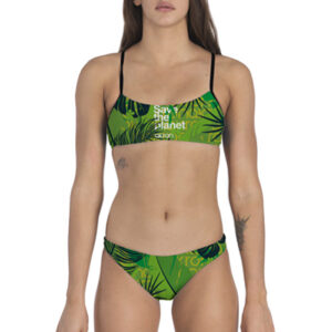 Akron Women's Save The Forest Bikini - Green-0