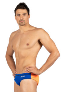 Akron Men's Addison Evo Bicolour Brief - Blue / Orange