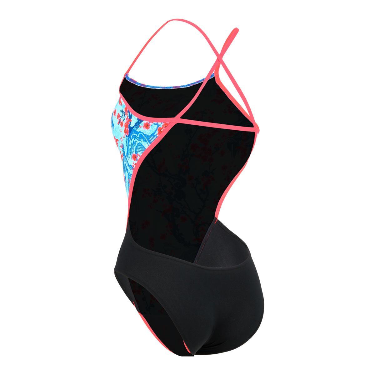 Phelps Womens Sakura Openback Swimsuit - Multi-brand