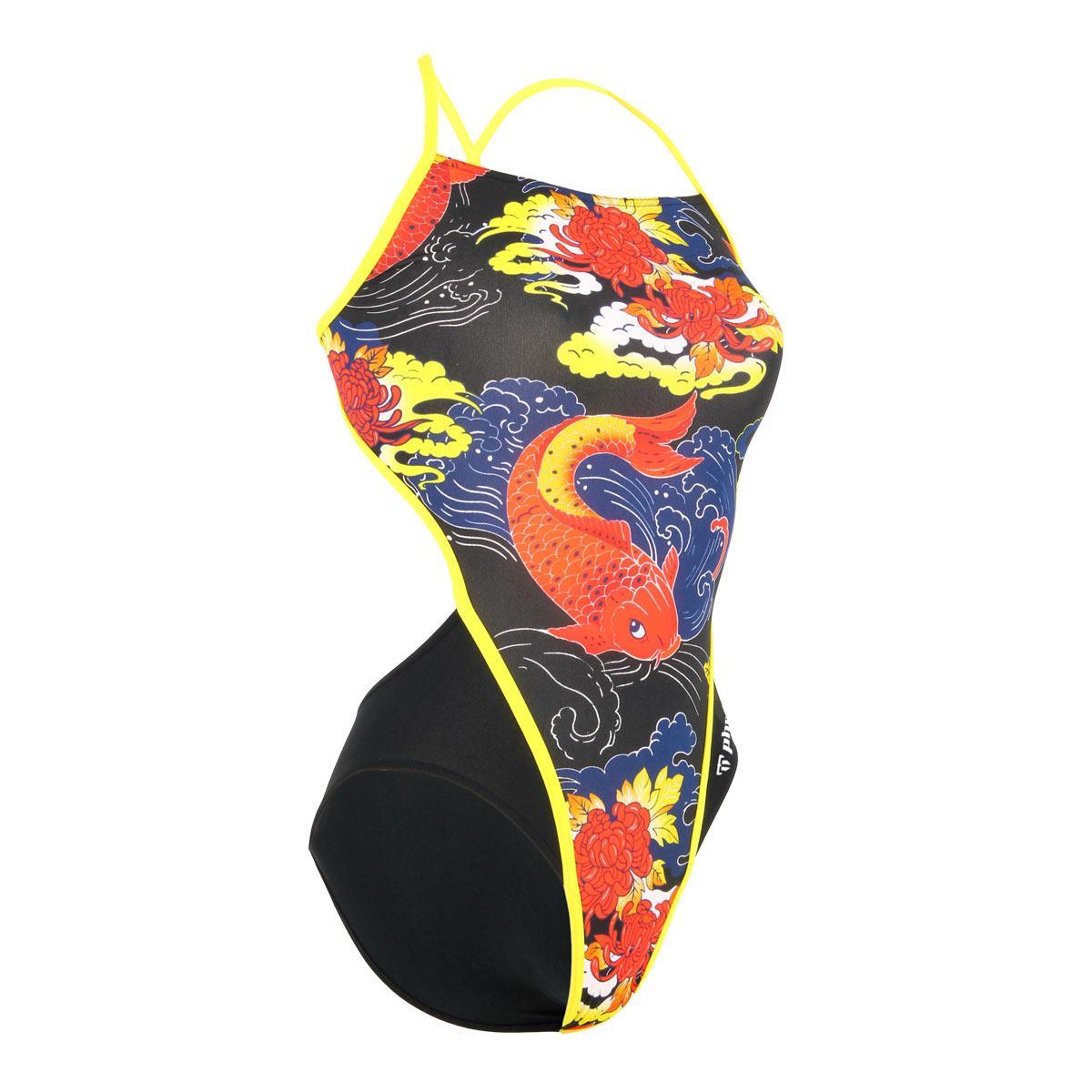 Phelps Womens Koi Openback Swimsuit-549436