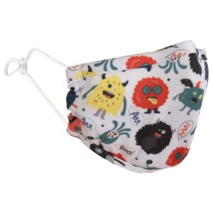 Aquarias Keep Safe Children's Face Mask - Monsters-0
