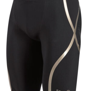 Speedo LZR Racer X High Waist Jammer - Black / Gold / White-0