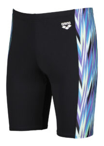 Arena Men's Speed Stripes Jammer - Black / Multi Green