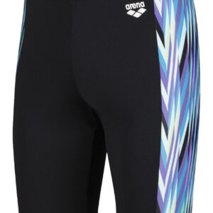 Arena Men's Speed Stripes Jammer - Black / Multi Green-0
