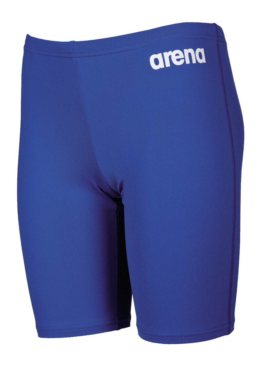 Arena Boy's Solid Jammer - Royal / White-0