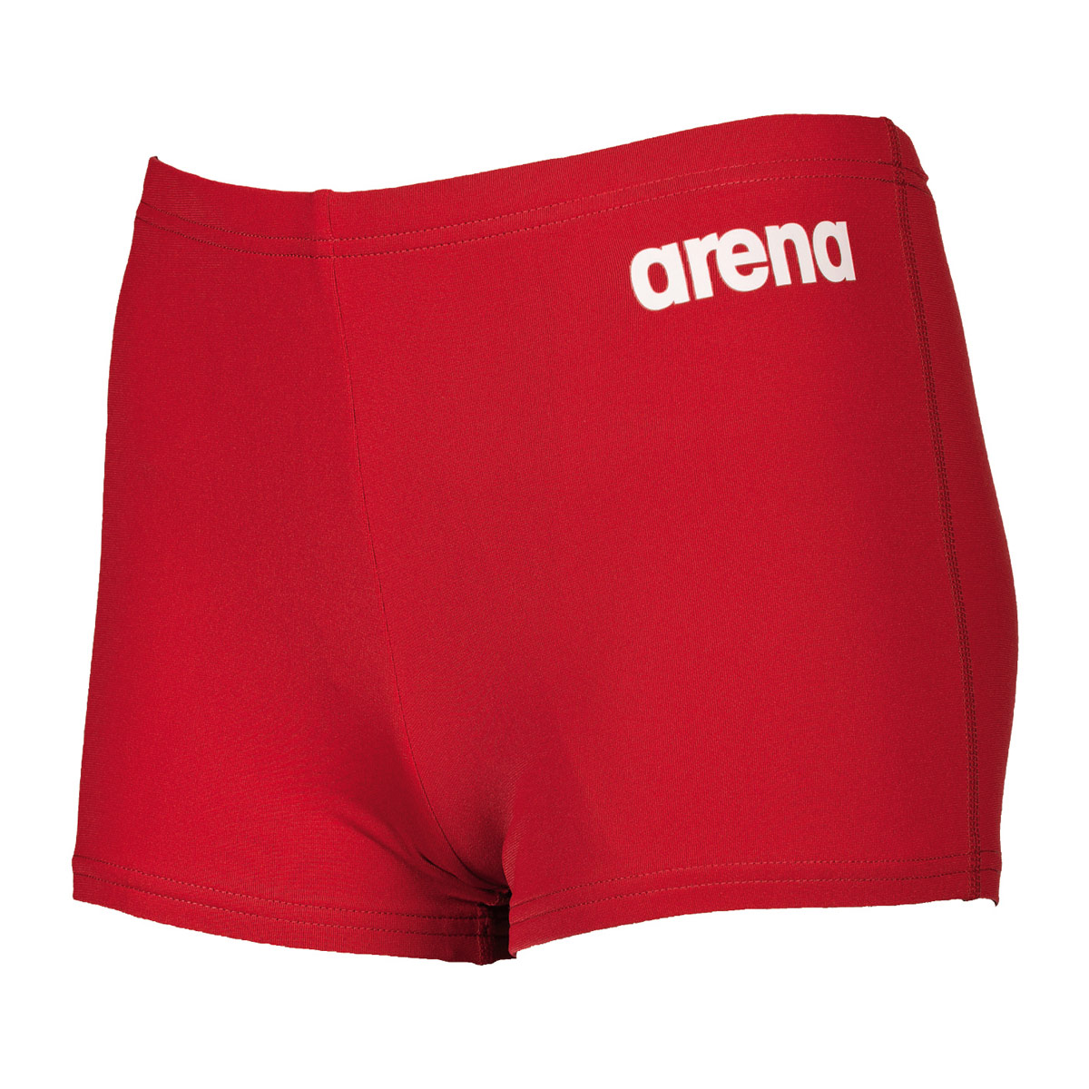 Arena Boy's Solid Aquashort - Red / White-0