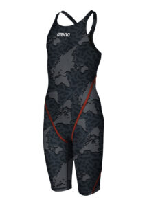 Arena Girl's Limited Edition Powerskin ST 2.0 Junior Kneeskin - Grey Map