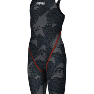 Arena Girl's Limited Edition Powerskin ST 2.0 Junior Kneeskin - Grey Map