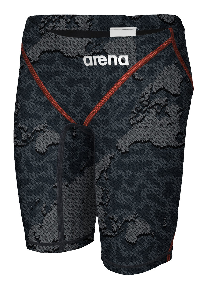 Arena Boy's Limited Edition Powerskin ST 2.0 Junior Jammer - Grey Map