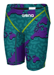 Arena Boy's Limited Edition Powerskin ST 2.0 Junior Jammer - Purple Map