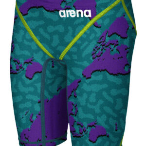Arena Boy's Limited Edition Powerskin ST 2.0 Junior Jammer - Purple Map