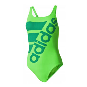 Adidas Womens Graphics Clubline Swimsuit - Solar Green-0