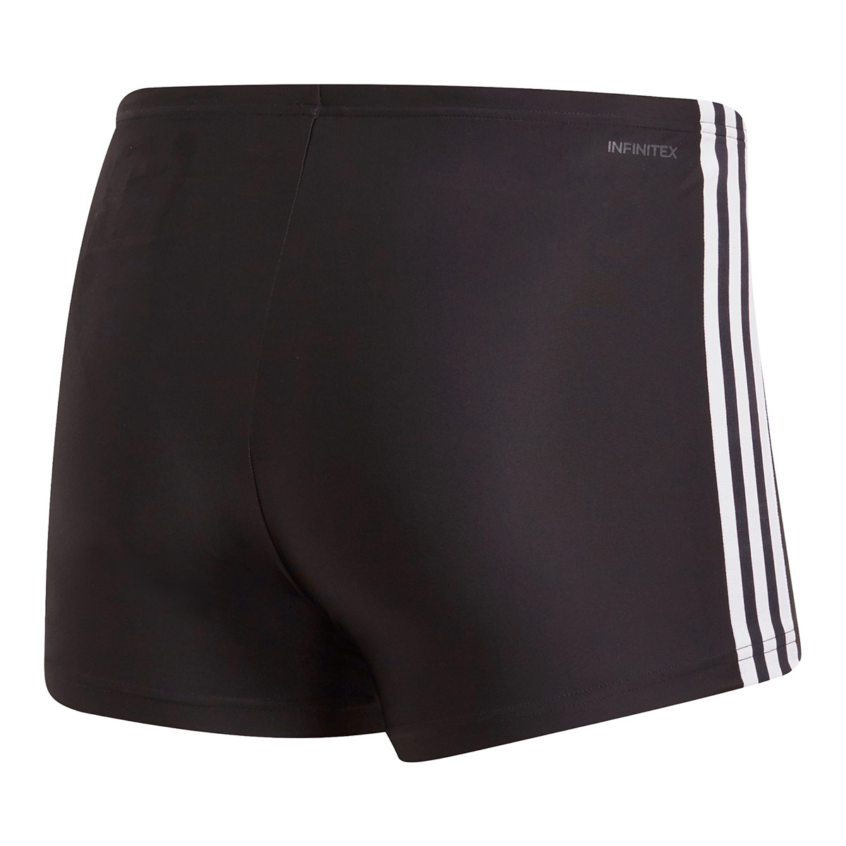 Adidas Mens 3-Stripes Swim Boxer - Black / White-brand