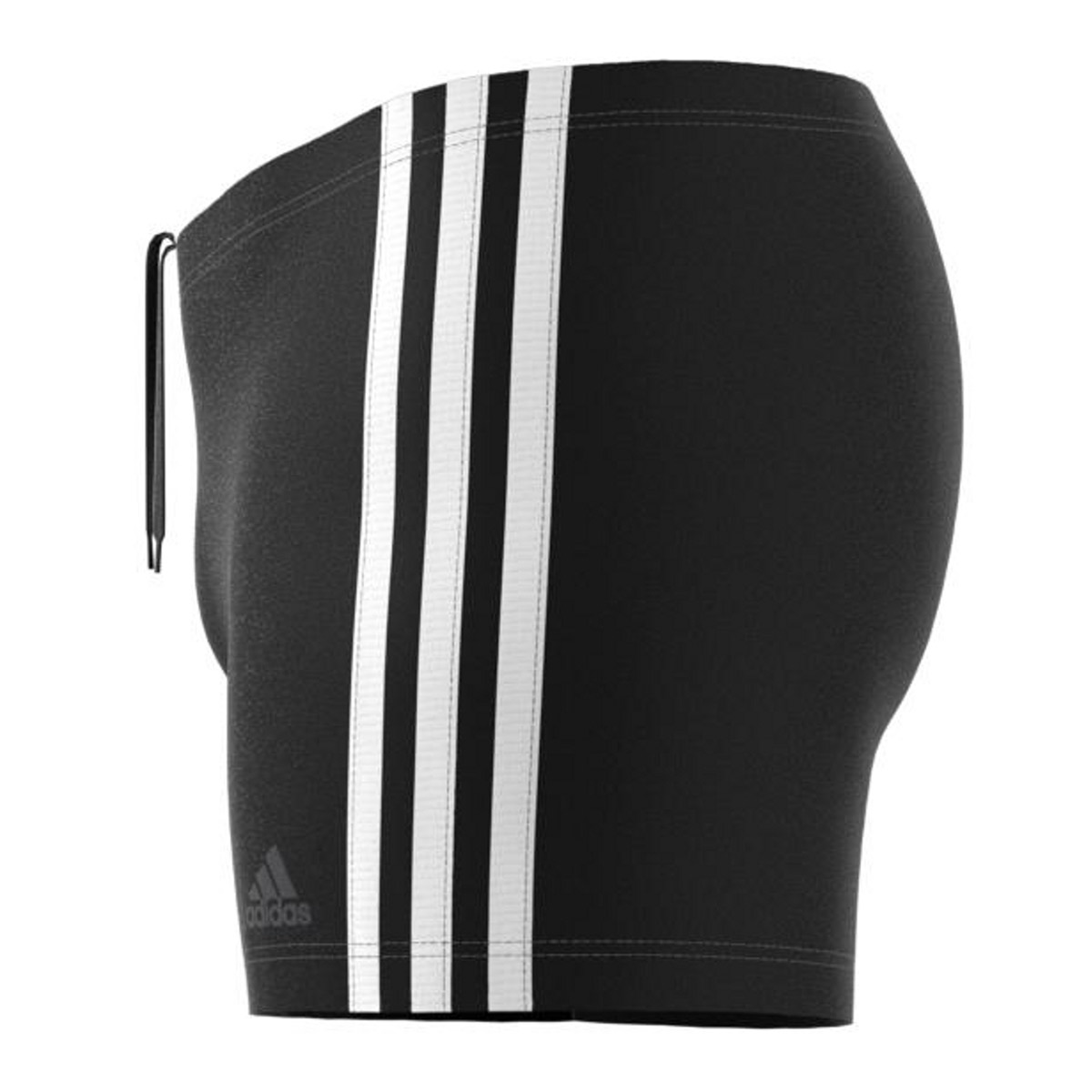 Adidas Mens 3-Stripes Swim Boxer - Black / White-542884