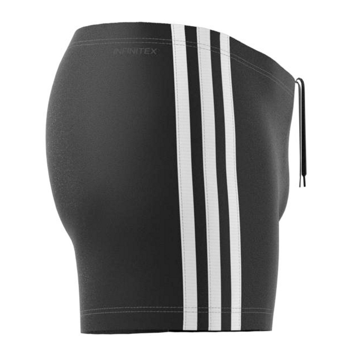 Adidas Mens 3-Stripes Swim Boxer - Black / White-542885