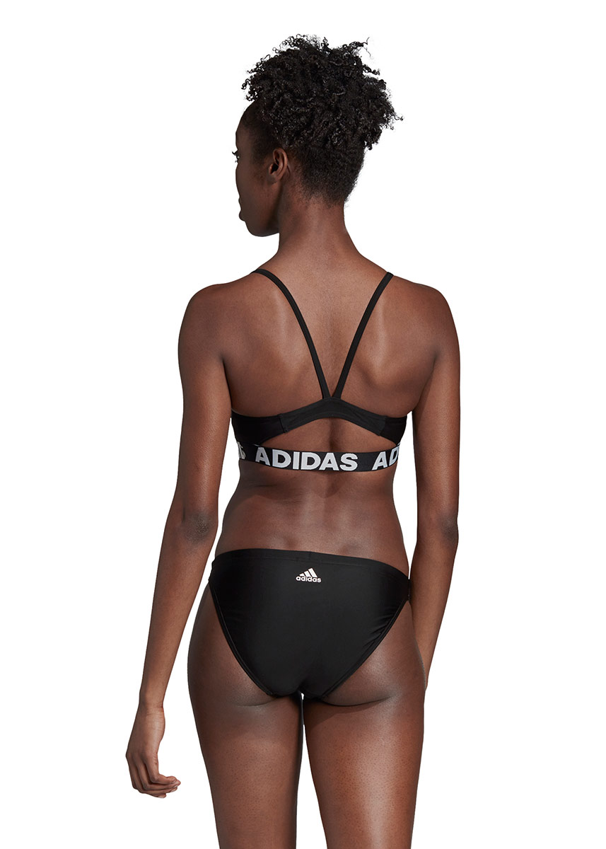Adidas Womens Branded Swim Bikini - Black-brand