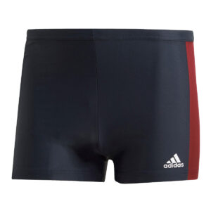 Adidas Three Second Swim Boxer - Black / Red-0