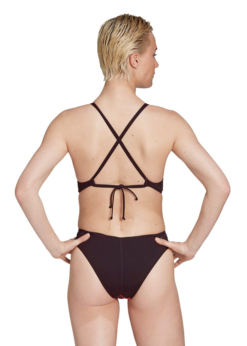 Adidas Womens Pro Tokyo Tie Back Swimsuit - Pink / Black-brand