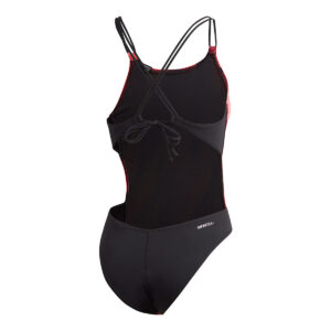 Adidas Girls Pro Tokyo Tie Back Swimsuit – Pink / Black