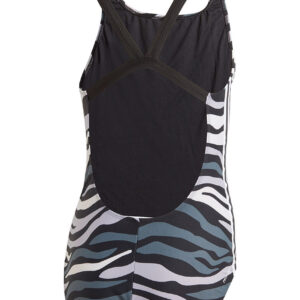 Adidas Girls SH3.RO Wild 3-Stripes Swimsuit – Black