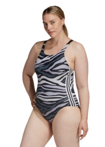 Adidas Womens SH3.RO Wild 3-Stripes Swimsuit - Black