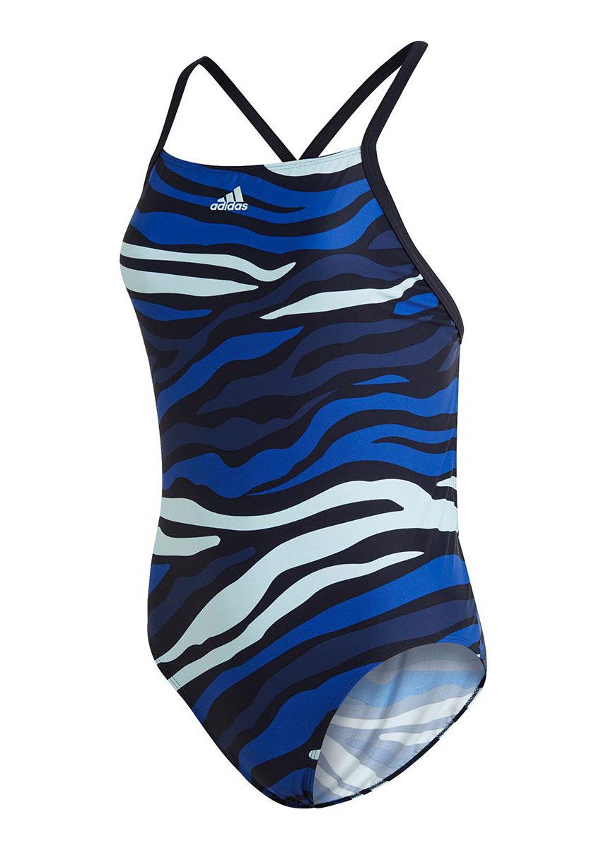 Adidas Womens SH3.RO Wild Swimsuit - Blue-0