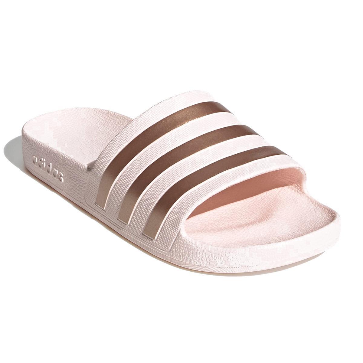 Adidas Adilette Aqua Slides - Rose Gold-brand