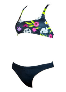 Aquarapid Girl's Panda Bikini - Black/Multi