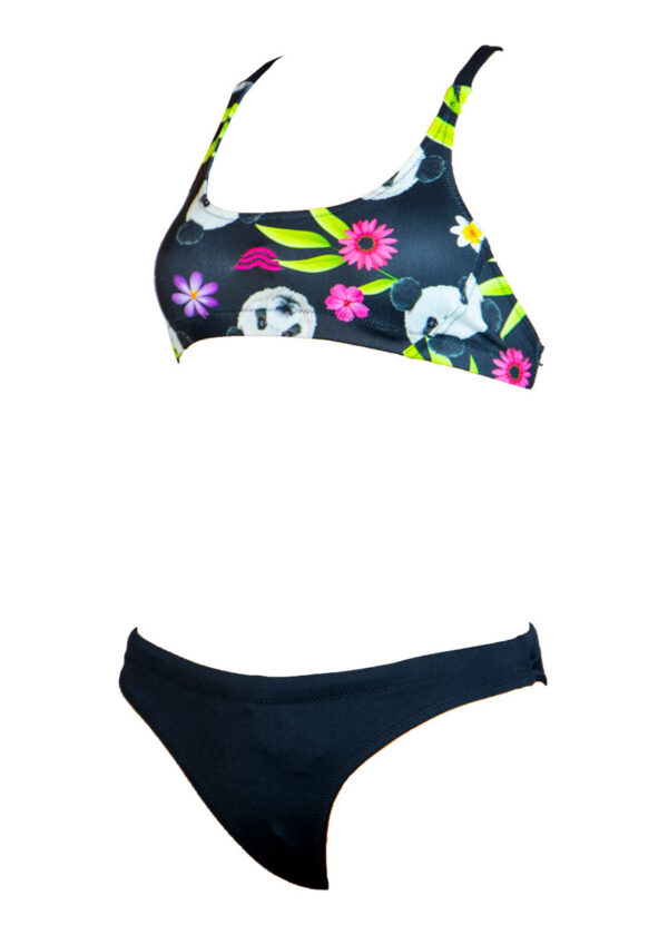 Aquarapid Girl's Panda Bikini - Black/Multi-0