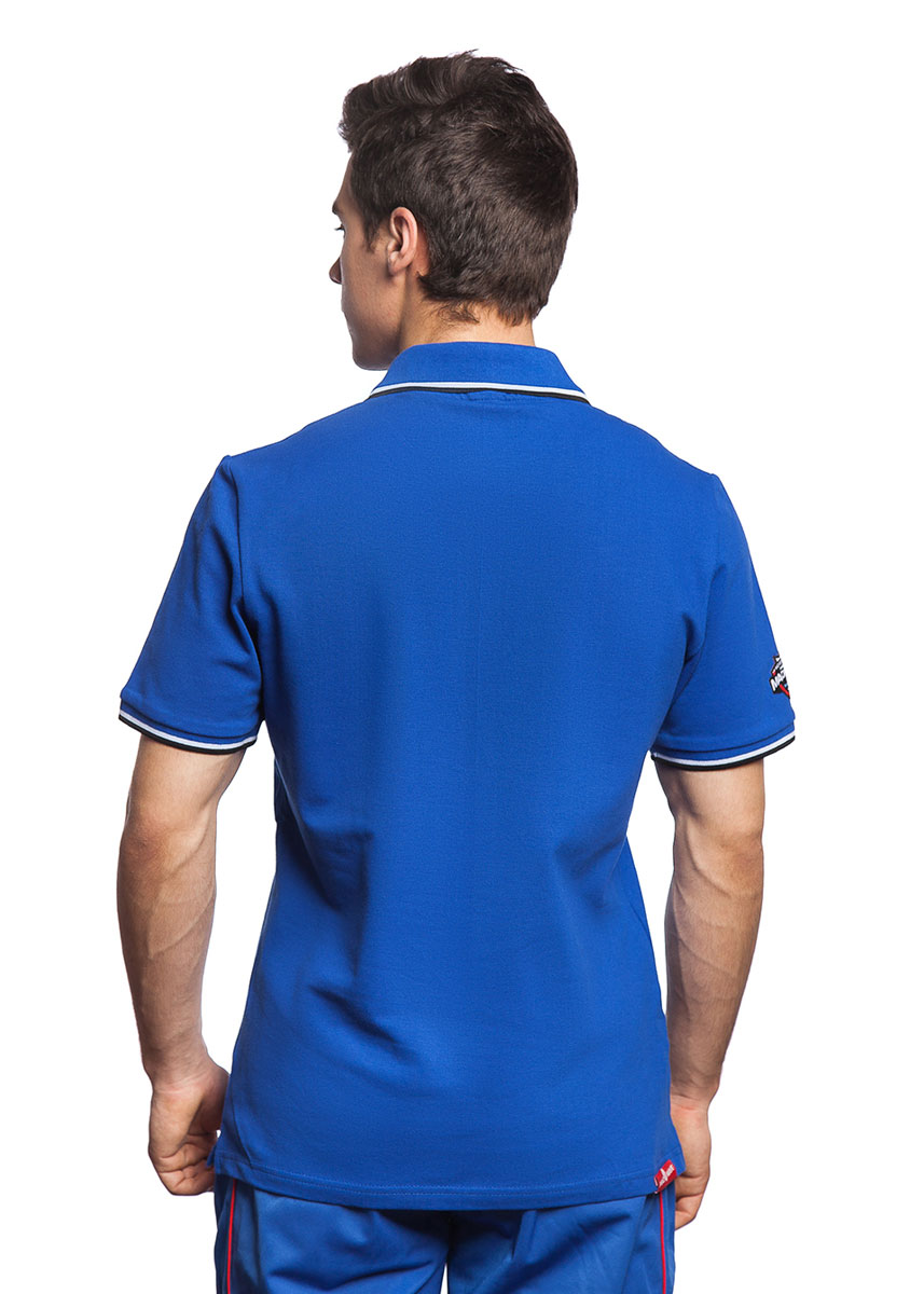 Mad Wave Men's Solid Polo - Blue-brand
