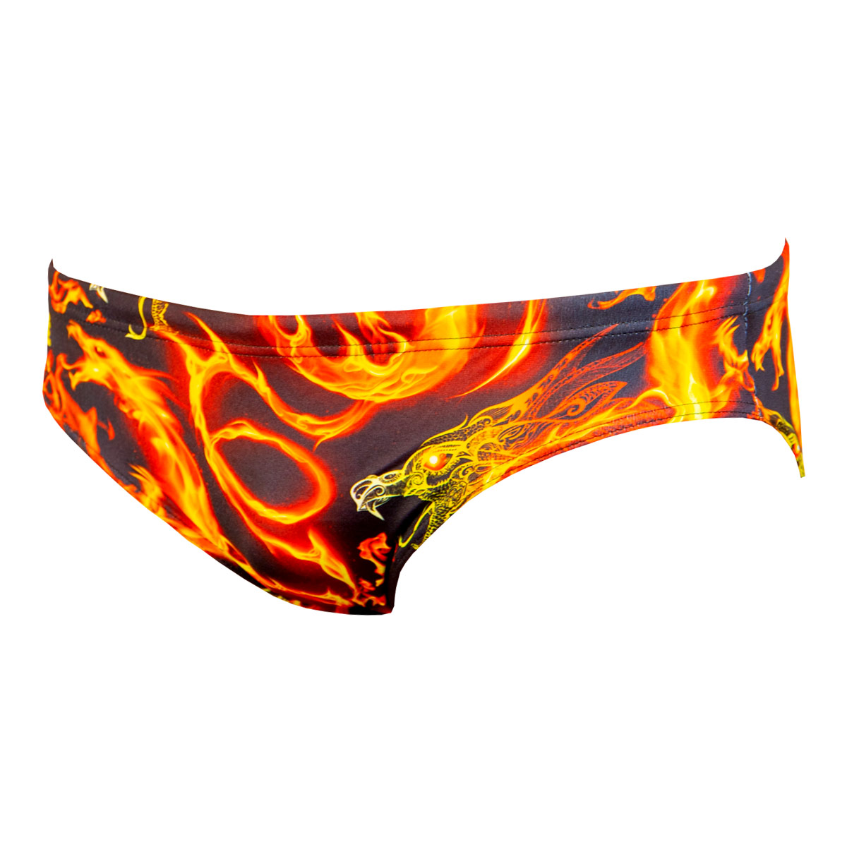 Aquarapid Men's Dragon Brief - Red/Black-0