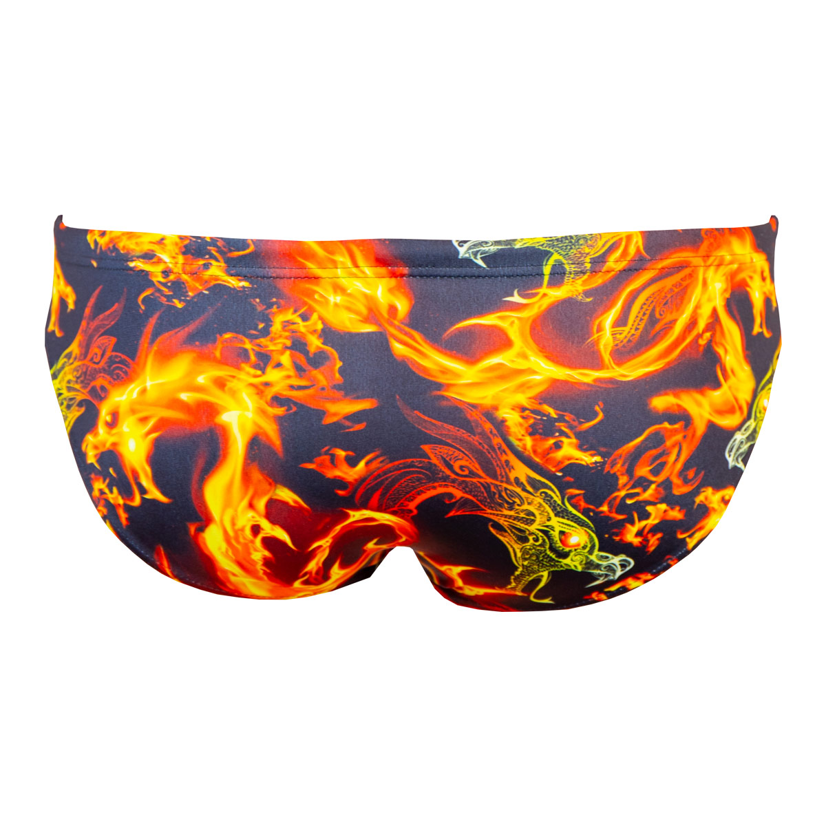 Aquarapid Men's Dragon Brief - Red/Black-brand