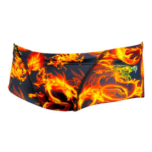 Aquarapid Men's Dragon Trunk - Red/Black-0