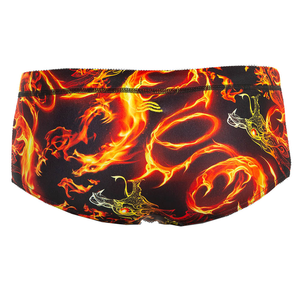 Aquarapid Boy's Seamless Dragon Trunks - Red/Black-brand