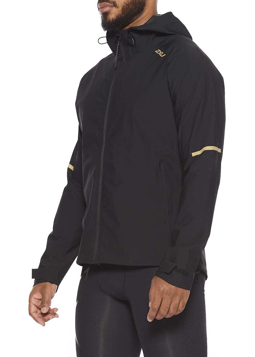 2XU Men's Ghost Jacket - Black/Gold-544398