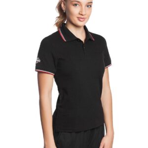 Mad Wave Women's Solid Polo - Black-0