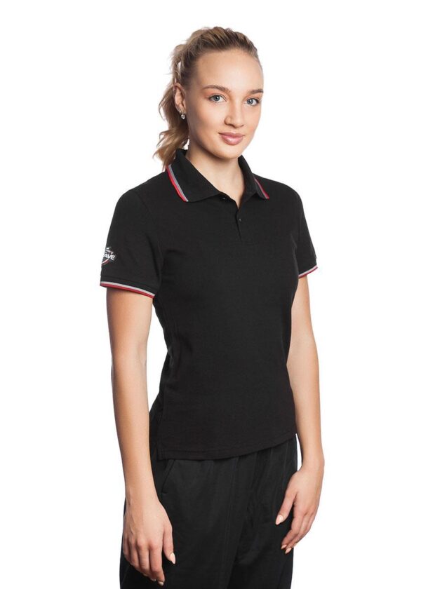 Mad Wave Women's Solid Polo - Black-0
