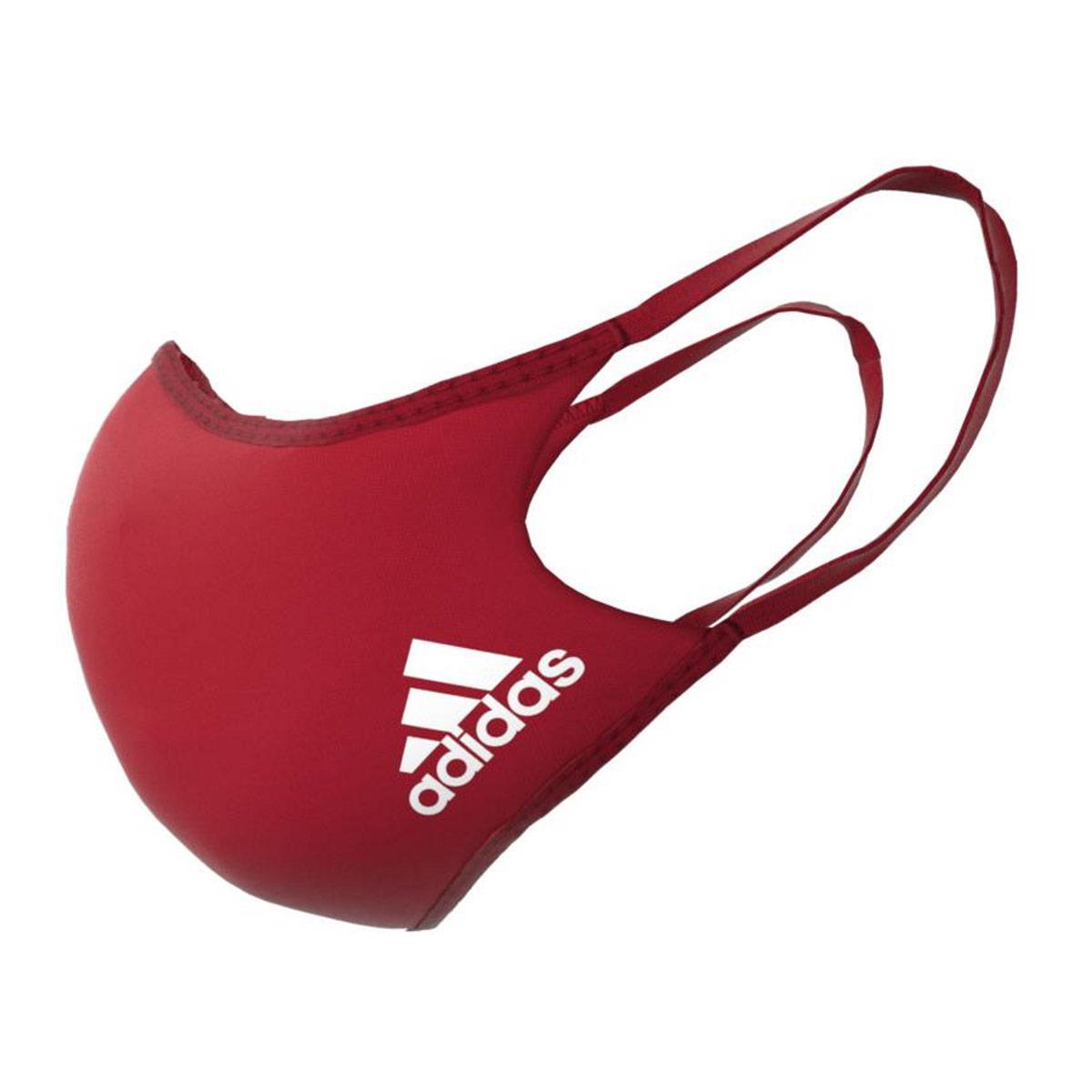 Adidas Face Cover 3 Pack - Red - Size M/L-543285