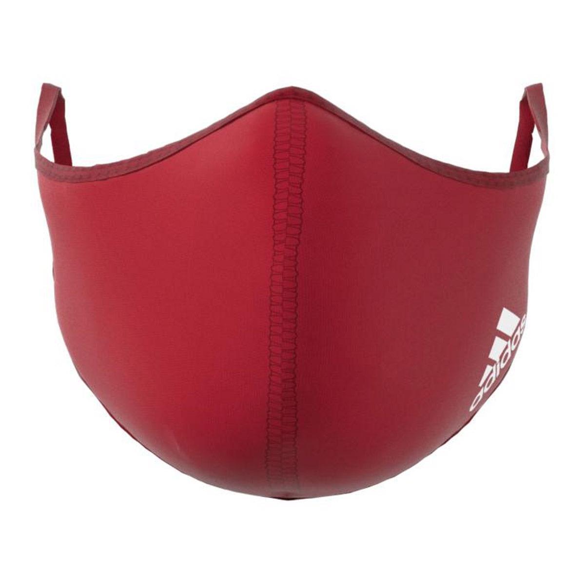 Adidas Face Cover 3 Pack - Red - Size S-543273