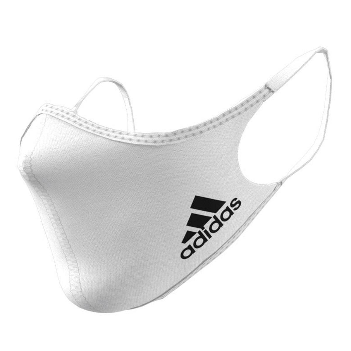 Adidas Face Cover 3 Pack - White - Size S-0